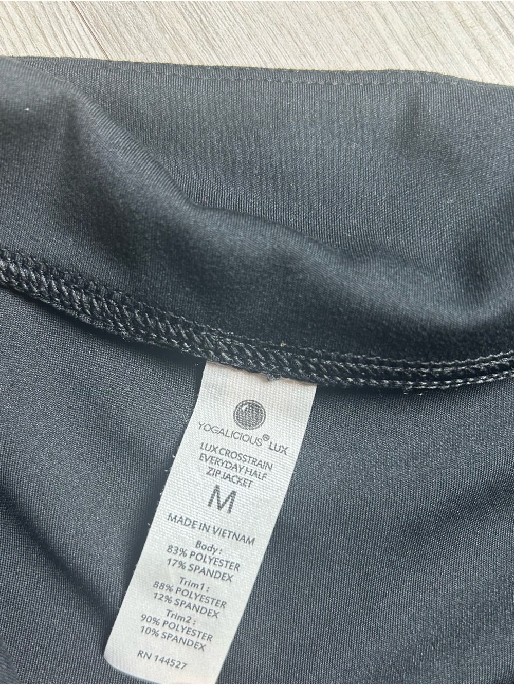 Yogalicious Black Zip-Front Active Pullover and Pants Set - Picture 3 of 6